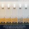 Luxrite 14 Inch Modern LED Wall Sconce Brushed Nickel 5CCT 2700K-5000K 16W 1000LM Dimmable Damp Rated LR32165-1PK - alternate 5